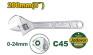 Ключ разводной Jadever №8 200mm (1x6)(1x36)  |*, шт