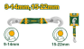 Ключ трубный Jadever Универсальный 9-14mm 15-22mm (1х72)   |*, шт