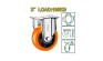 Колесо не поворотное Jadever №3 100кг  (1x40)  |*, шт