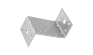 Крепежный уголок Z-образный 45х90х65   1х50  |*, шт