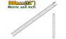 Линейка Jadever №12 300mm (1x30)  |*, шт