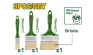 Набор кисточек Jadever 3pcs (1x12)(1x96)  |*, шт