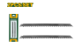 Пилки для сабельной Пилы Jadever 2pcs 300mm (1x100) 3TPI |*, пара