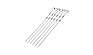 Шампура 6шт Широкий BBQ SKEWERS 1х50 /*, шт
